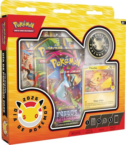 Pokémon: Pokémon Day of 2026 Collection (1 Holographic Promo Card, 1 Coin and 3 Booster Packs) in Kuwait