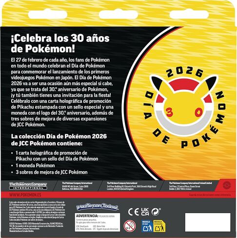Pokémon: Pokémon Day of 2026 Collection (1 Holographic Promo Card, 1 Coin and 3 Booster Packs) in Kuwait