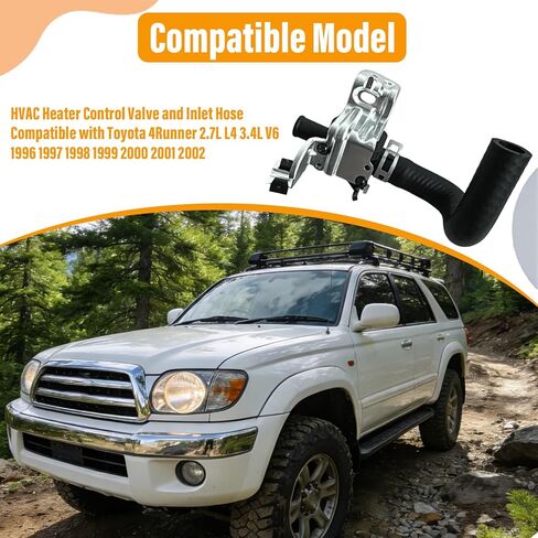 صمام التحكم في سخان HVAC وخرطوم المدخل 8724035050 متوافق مع Toyota 4Runner 2.7L L4 3.4L V6 1996-2002 87240-35070 8724035070 87240-35050 (مع خرطوم) in Kuwait