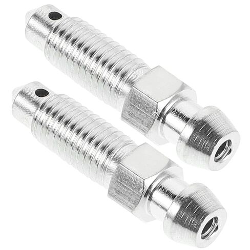 Brake Bleed Screw M7x1.0 Zinc-Plated Air Bleeder Bolt 2-pcs Motorcycle Fork Oil Bleed Valve Replacement for Dirt Bike Brake System Maintenance in Kuwait