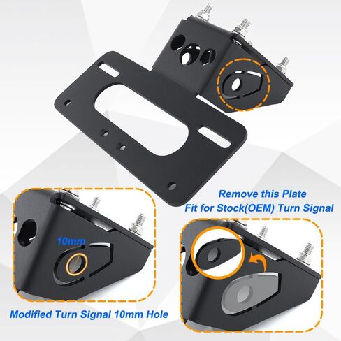 Fender Eliminator Bracket Tail Tidy Fit for Z650 17-26/ABS 19-25, Ninja 650 17-26/ABS 17-26/KRT 22-25/KRT ABS 22-25 in Kuwait