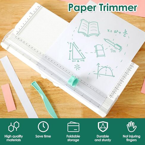 12 x 12inch Paper Trimmer Cutter Score Board, Scoring Tool with Paper Folding for Making Scrapbooking, Cards, Envelope, Coupons and Photo in Kuwait