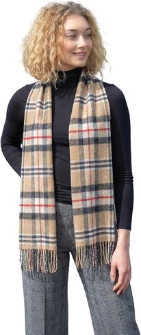 Biddy Murphy Irish 100% Merino Wool Scarf for Women, Long, Soft Brushed Woolen Fiber, Imported in Saudi Arabia