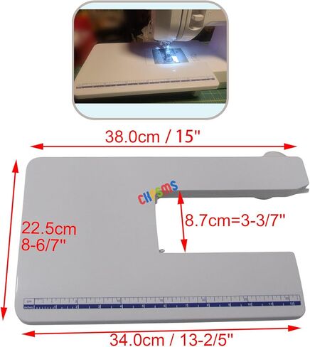 CKPSMS Brand Adjustable Height Extension Table Compatible with Brother XM2701 XM3701 LX3850 XR37T XL2800 BM2800 H537ST GS2700 GS2750 GS2786 GS3700 GS3750 27PK/2799 Sewing Machines in Kuwait