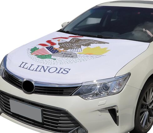 Argentina Flag Car Hood Cover 63"x47" (160x120cm) Polyester Elastic Fabrics Car Bonnet Banner Universal Fit Cover for Trucks, Cars, SUVs in Kuwait