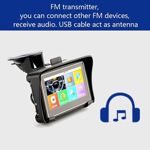 4.3 Inch Motorcycle GPS Navigation, IPX7 Waterproof Rugged Design, with Motorcycle Special Bracket, Equipment Protection Cover in Kuwait