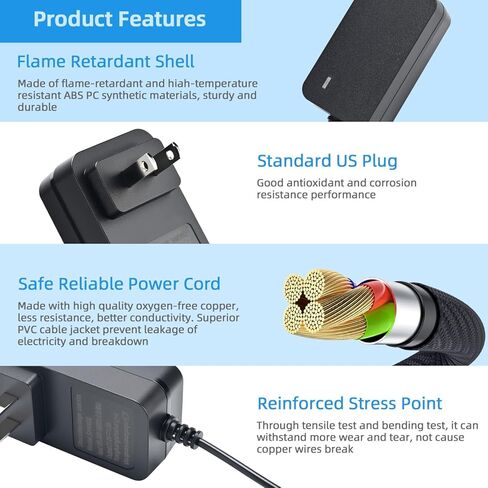 21v Battery Charger Adapter 2Pack,Charger Cord 1A Compatible 21v Lithium-Ion Battery By SHINTYOOL (Battery Not Included) in Kuwait