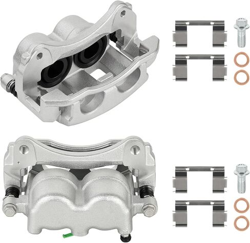 Front Brake Calipers for Ford Ranger 2003-2011, Explorer 2002-05, for Mercury Mountaineer 02-05, for Mazda B2300/B3000/B4000, for Ford Explorer Sport/Sport Trac, 18-B4758 18-B4759, 2PCS w/Bracket in Kuwait