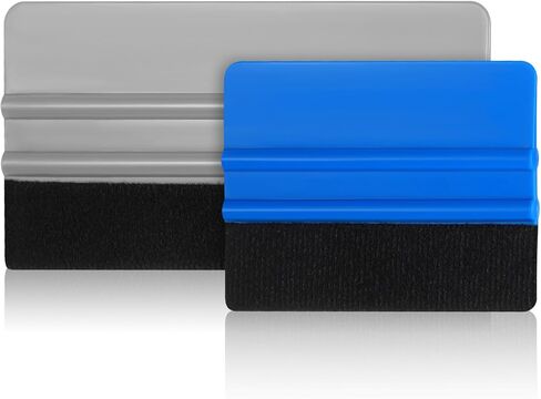2 Pcs Vinyl Wrap Squeegee 4 Inch / 6 Inch Felt Squeegee Vinyls Scraper Tool Vinyl Wrap Tools Smoothing Wrap Squeegees Applicator Tool for Wallpaper, Car, DIY Crafting in Kuwait