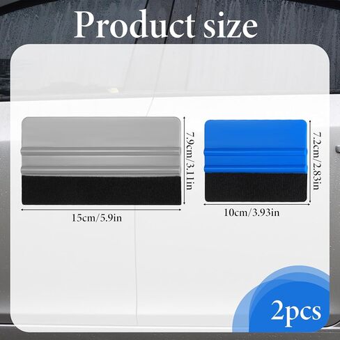 2 Pcs Vinyl Wrap Squeegee 4 Inch / 6 Inch Felt Squeegee Vinyls Scraper Tool Vinyl Wrap Tools Smoothing Wrap Squeegees Applicator Tool for Wallpaper, Car, DIY Crafting in Kuwait