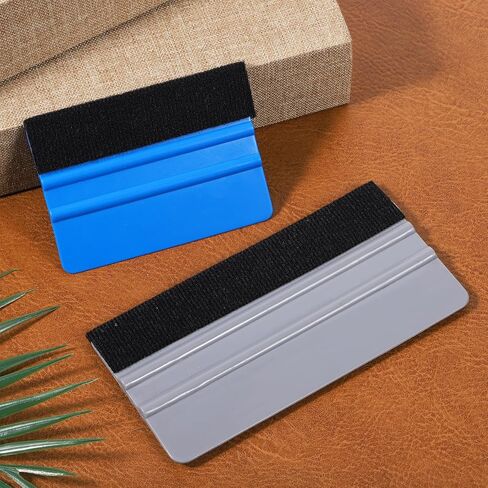 2 Pcs Vinyl Wrap Squeegee 4 Inch / 6 Inch Felt Squeegee Vinyls Scraper Tool Vinyl Wrap Tools Smoothing Wrap Squeegees Applicator Tool for Wallpaper, Car, DIY Crafting in Kuwait