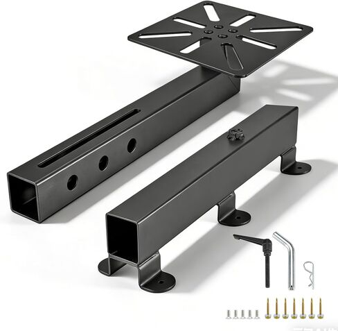 Mount Vise and Grinder- Table Mount and Hitch Mount, 7.9" x 7.9" Mounting Plate, DIY Installation Durable Hitch Accessories for Workbench & Mobile Use in Kuwait