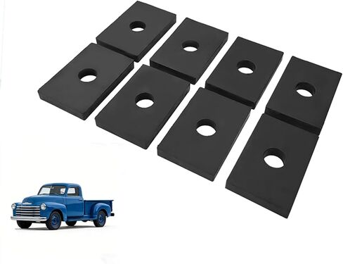 8Pcs Rubber Bed Mount Shock Absorber Pads, Truck Bed Mounting Pad Kit Compatible with Chevy GMC C10 C20 C30 Pickup 1947-1987 (Vintage Classic, Bolt-On) in Kuwait