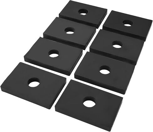 8Pcs Rubber Bed Mount Shock Absorber Pads, Truck Bed Mounting Pad Kit Compatible with Chevy GMC C10 C20 C30 Pickup 1947-1987 (Vintage Classic, Bolt-On) in Kuwait