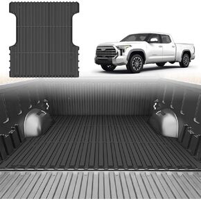 Truck Bed Mat for Toyota Tundra 2022-2026 5.5FT, All Weather Bed Liner for Tundra Accessories, Heavy Duty TPE Trunk Mat, Car Accessories in Kuwait