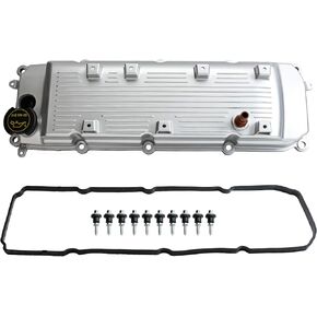 MITZONE Aluminum Valve Cover Set Compatible with Ford F-150 F-250 F-350 F-450 F-550 Super Duty 2012-2017 Lincoln Mark LT 2012-2014 6.2 Gas Replace CC3Z6582J in Kuwait