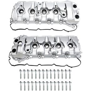 مجموعة غطاء الصمام الألومنيوم من ميتزون متوافقة مع محركات Ford 2015-2021 5.2L 2011-2017 5.0L جانب السائق الأيسر وجانب الراكب الأيمن in Kuwait