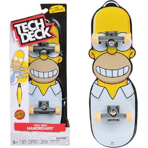 Tech Deck، لوح التزلج الصغير The Simpsons Santa Cruz & Homer للخدع باليدين، رسومات وترخيص لوح التزلج الأصلي، للأعمار من 6 سنوات فما فوق، غير مناسب للوقوف عليه in Kuwait