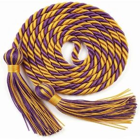 Graduation Cords, Graduation Honor Cords, Gold Honor Cords, 2026 Graduation Tassel Honor Cords, 67" Long Gold Yarn Honor Handfasting Cords for Student Master Doctoral in Saudi Arabia