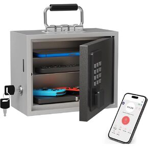 Phone Lock Box for Kids, Cellphone Jail for Screen Time Control, Passcode Lock with Backup Key, Remote Unlock for Parents, Secure Phone Storage for Homework and Sleep Routine in Saudi Arabia