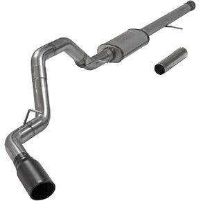 طقم عادم Flowmaster 717885 FlowFX Cat-Back 3.5 بوصة من الفولاذ المقاوم للصدأ 5 بوصة معطف سيراميك أسود طرف غير قابل للصدأ متوافق مع 2011-2018 Chevy Silverado GMC Sierra 1500 6.2L 2/4WD جميع قواعد العجلات in Kuwait