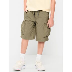 Old Navy Below Knee Super Baggy Ripstop Cargo Shorts for Boys - Olive in Kuwait