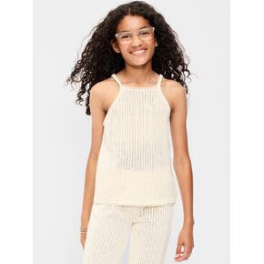 بلوزة من قماش الجاكار بدون أكمام للفتيات من Old Navy - Creme De La Creme in Kuwait