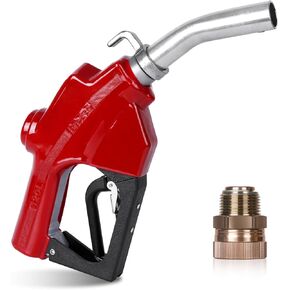 1 Inch NPT Automatic Fuel Nozzle Auto Shut-Off Red with Swivel Joint 19/16 Inches (OD=30mm) Gas Pump Nozzle Three Notch Hold Open Clip Used For Diesel, Petro in Saudi Arabia