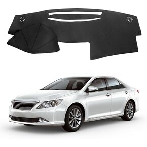 غطاء لوحة القيادة الجلدي متوافق مع Toyota Camry XV40 2007-2011 - بساط لوحة القيادة من جلد البولي يوريثان، حماية سهلة التنظيف من الأشعة فوق البنفسجية، ملحق داخلي بدون وهج in Kuwait