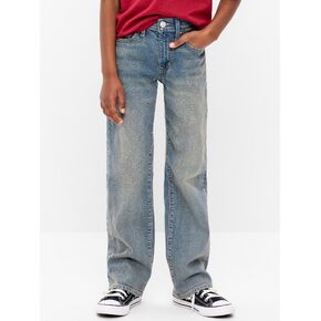 Old Navy Built-In Flex Boot-Cut Jeans for Boys - Medium Wash in Kuwait