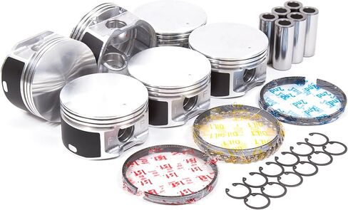Compatible With 02-10 Dodge Durango Ram Dakota Jeep Grand Cherokee 3.7 Piston Set with Rings in Kuwait