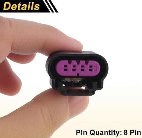2 Set 8 Pin Ignition Coil Connector Plug for Buick Allure 2010 for Buick Enclave 2008 Female Adapter Terminal Housing Plug Connector No.13585847 in Kuwait