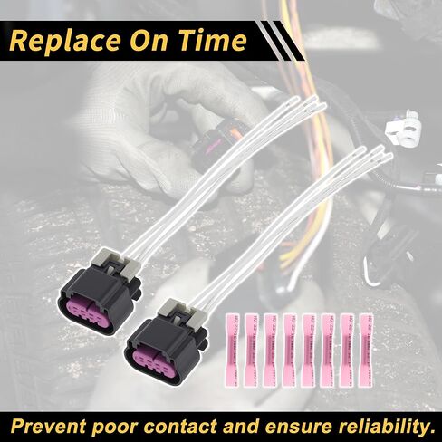2 Set 8 Pin Ignition Coil Connector Plug for Buick Allure 2010 for Buick Enclave 2008 Female Adapter Terminal Housing Plug Connector No.13585847 in Kuwait