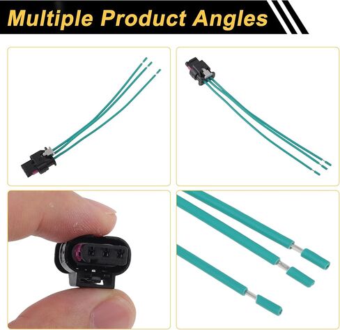 1 Set 3 Pin Ignition Coil Connector Plug for Ford Edge 2.0L L4 2012-2018 for Ford Escape 2.0L L4 2013-2019 Female Adapter No.CU2Z14S411YA in Saudi Arabia