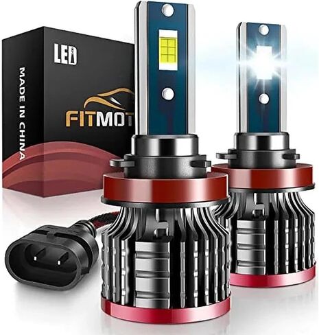 H4/9003 Light Bulb, 16000LM Super Brighter, Plug and Play,6500K Cool White H4 Off Road Light or Fog Light Bulbs Pack of 2 in Saudi Arabia