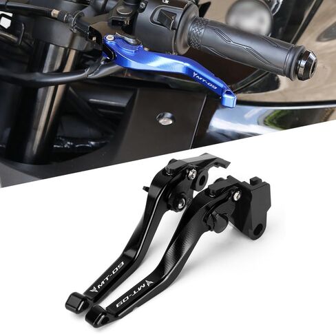 عتلات فرامل قصيرة للدراجة النارية متوافقة مع Yamaha Gen 4 MT-09 / SP 2026 2025 2024 | مقابض الرافعات الأمامية الأقصر MT09 ملحقات MT 09 Gen4 (ذهبي) in Kuwait