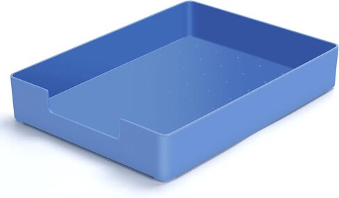 Letter-Size Tray Desk Letter Tray Paper Tray, Sturdy Heavy-Duty Plastic Printer Paper Tray, Single-Tier Stackable File Storage Organizer for Office Home (Black) in Kuwait