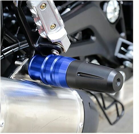 زلاجات إطار الدراجة النارية لـ Royal Enfield Super Meteor 650 2023 2024 2025 2026 واقيات مضادة للسقوط ومضادة للخدش ومتينة لإطار شريط التصادم الخلفي للدراجة النارية in Kuwait