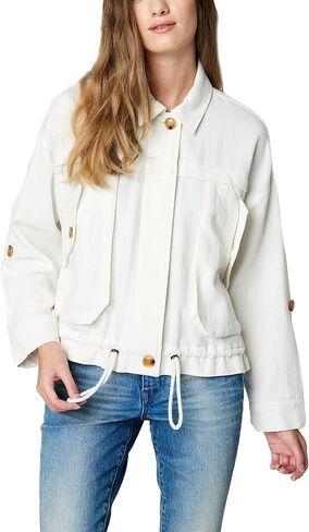 [BLANKNYC] womens Luxury Clothing Linen Utility Jacket With Pockets, Comfortable & Stylish Coat in Saudi Arabia