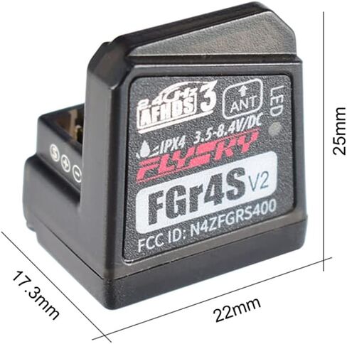 جهاز استقبال Flysky FGR4S V2 2.4 جيجا هرتز 4CH AFHDS 3 مخرج ثنائي الاتجاه PWM PPM IBUS 2 قطعة in Kuwait