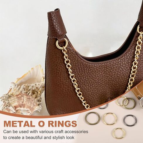 25 Pcs Zinc Alloy O Rings Multi-Purpose O-Ring Welded Buckle Loop Ring (1" ID x 0.12" Thick, Gold), Wire for Crafts Macrame Buckle Belts Sewing Decoration in Kuwait