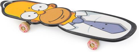 Tech Deck, The Simpsons Santa Cruz & Homer Mini Skateboard for Tricks with Hands, Original Skateboard Graphics and License, Ages 6 and Up, Not Suitable to Stand On in Kuwait