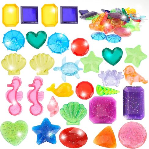 16 PCS Diving Gems Pool Toys, Large Diamond Gem Pool Toys for Kids Ages 4-8-12, Colorful Pool Diving Toys, Swimming Gems Toys, Underwater Sinking Diving Gems for Kids Summer Gift Pool Party Favors in Kuwait