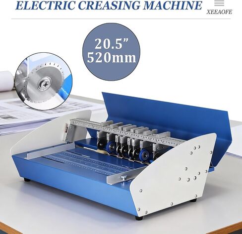 20" 520mm Paper Creaser Scorer Perforator with Scale Ruler, Multi-Function Paper Folding Machine for Files Photos Cards Invitations Tickets Book Covers in Kuwait