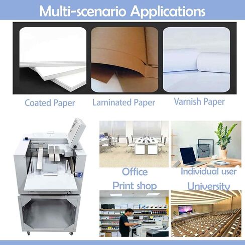 13'' Full Automatic Electric Digital Touch Control Creasing and Perforating Machine Top Air Suction Automatic Paper Feeding 2600 Sheets/h Split Structural Design 110V in Kuwait