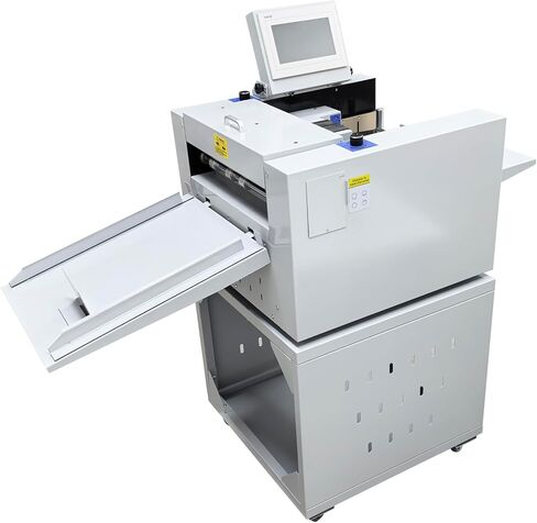 13'' Full Automatic Electric Digital Touch Control Creasing and Perforating Machine Top Air Suction Automatic Paper Feeding 2600 Sheets/h Split Structural Design 110V in Kuwait