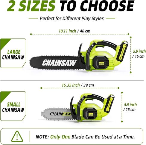 Pandapop 2 in 1 Kids Gardening Tools Set, Toy Chainsaw with Realistic Sounds, Kids Tool Set with Glasses & Gloves, Toddler Outdoor Toys Tools, Christmas Halloween Birthday Gifts for Boys 3 4 5 6 7 8 in Kuwait