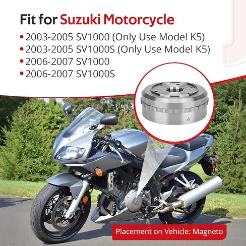 JAVIK Magneto Rotor Flywheel For Suzuki SV1000 SV1000S 2003-2007 O.E.M# 32102-16G10 in Kuwait