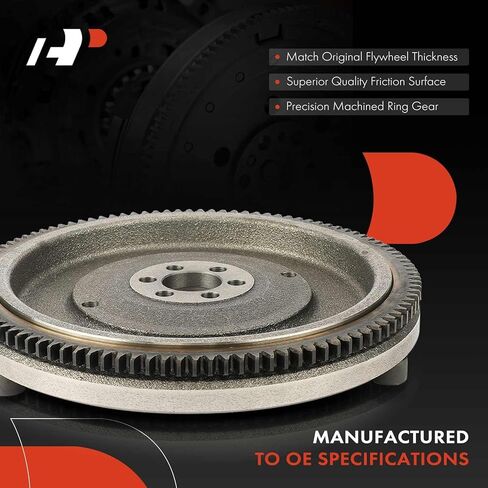 A-Premium Clutch Flywheel Compatible with Toyota Corolla 1992-1997, Celica 1994-1997 & Geo Prizm 1993-1997, 1.6L 1.8L, 6 Bolt Holes, 106 Teeth, Replace# 1340515090 in Kuwait