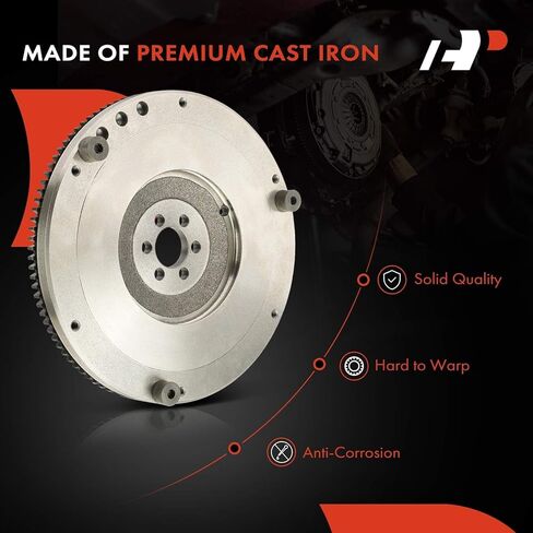 A-Premium Clutch Flywheel Compatible with Toyota Corolla 1992-1997, Celica 1994-1997 & Geo Prizm 1993-1997, 1.6L 1.8L, 6 Bolt Holes, 106 Teeth, Replace# 1340515090 in Kuwait